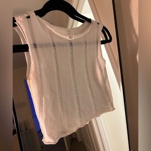 Knit layering top - size xs/s - white